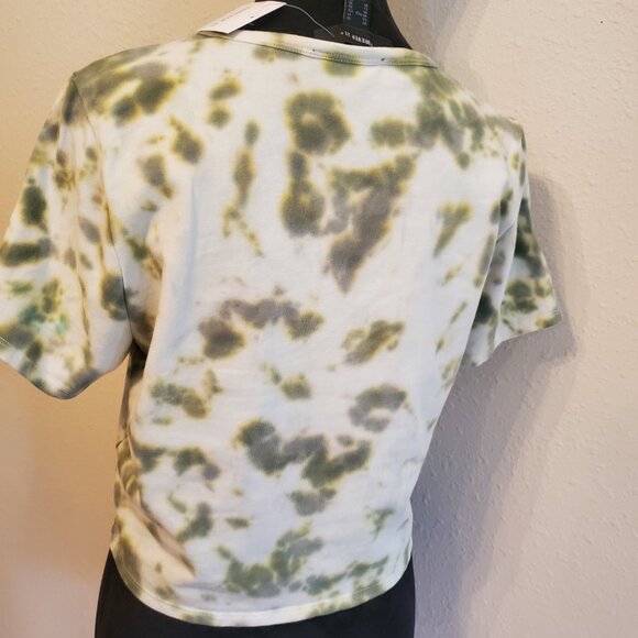 Tie Dye Women's Crop Top Short Sleeve 93% Cotton 7% Spandex Size 1X. - Picture 9 of 13